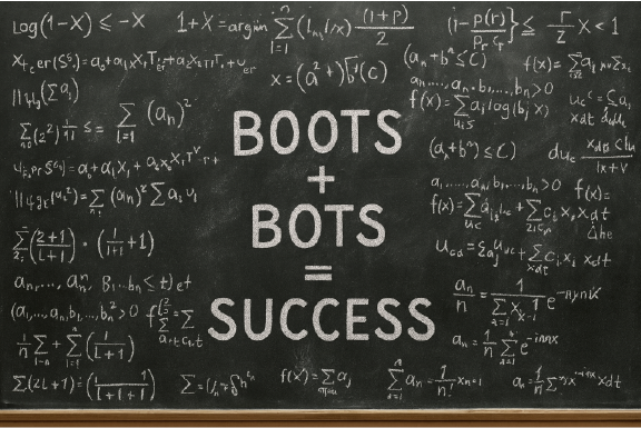 Boots and bots — pairing hard work with automation for durable success