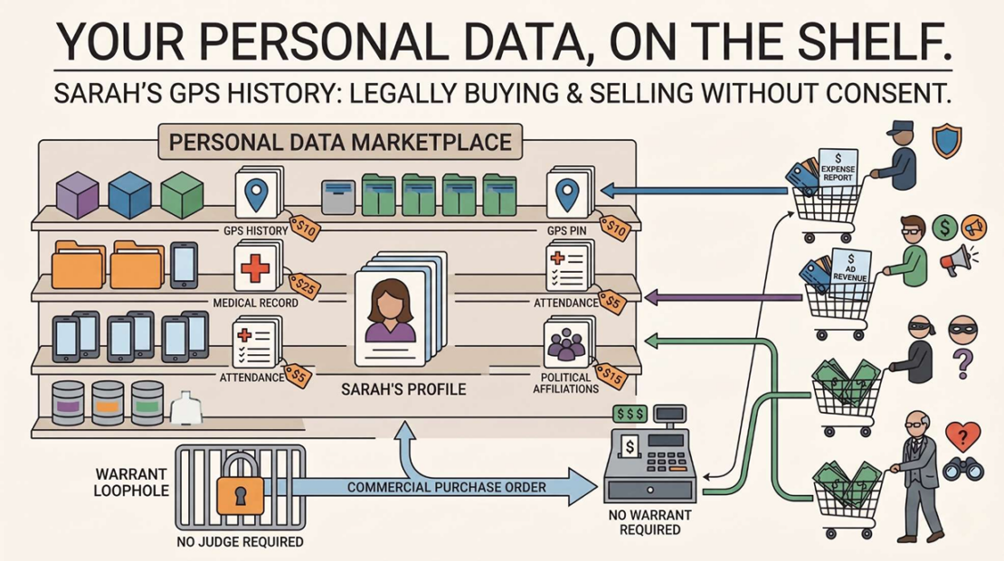 The Hidden Market for Your Personal Data: How Data Brokers Sell Location Data