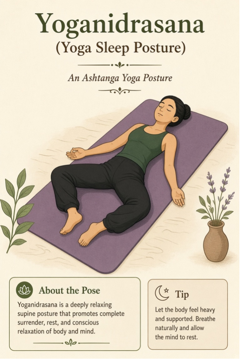Grok-generated yoga illustration showing an incorrect interpretation of Yoganidrasana